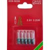 Konstsmide Ampoules Guirlandes De Rechange | Ampoules De Rechange 2,5V - 0,25 W Pour Guirlande De No L, Douille Verte