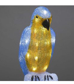 Konstsmide Oiseaux Lumineux Et Animaux Lumineux | Perroquet Lumineux 50 Cm En Acrylique, 48 Diodes Blanc Chaud