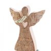 Waldfabrik Anges De No L En Bois | Petit Ange De No L En Bois, Avec Coeur Et Charpe, 6,5 Cm