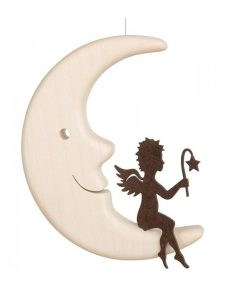 Waldfabrik Anges De No L Pour Sapin | Ange M Tal Assis Sur Une Lune, 12 Cm