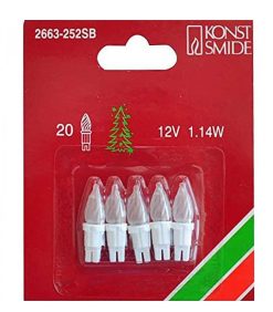 Konstsmide Ampoules Guirlandes De Rechange | 5 Ampoules Givr Es Pour Guirlande 12 V, 1,14W, 20 Lampes