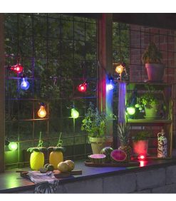 Konstsmide Guirlande Lumineuse Ext Rieur | Rallonge 10 M Pour Guirlande Lumineuse De Terrasse, 10 Ampoules Multicolores