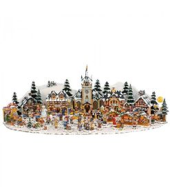 Hubrig Village De No L Miniature | Plateau D Cor Winterkinder 20 X 18 Cm Gauche