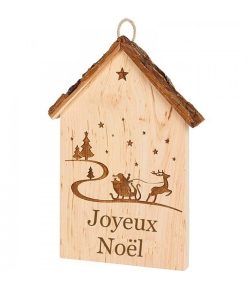 Waldfabrik Objet D Co Bois | Plaque De Porte En Bois Suspendre "Joyeux No L"