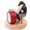 Köhler P Re No L En Bois | Figurine Musicien Jazz, Batteur Devant Batterie