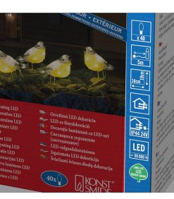 Konstsmide Oiseaux Lumineux Et Animaux Lumineux | Oiseaux Lumineux Led En Acrylique, 5 Chardonnerets