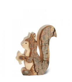 Waldfabrik Animaux En Bois | Petit Cureuil En Bois 7,5 Cm