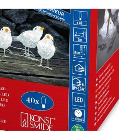 Konstsmide Oiseaux Lumineux Et Animaux Lumineux | 5 Oiseaux Lumineux Led