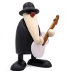 Köhler P Re No L En Bois | Figurine Musicien Jazz, Guitariste Avec Guitare Blanche