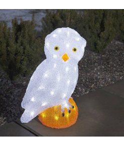 Konstsmide Oiseaux Lumineux Et Animaux Lumineux | Chouette Lumineuse Led Acrylique, 36 Cm