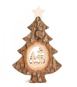 Waldfabrik Sapins En Bois | Sapin No L En Bois Avec Lan Cisel , 18 Cm