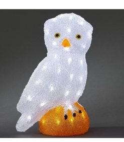 Konstsmide Oiseaux Lumineux Et Animaux Lumineux | Chouette Lumineuse Led Acrylique, 36 Cm