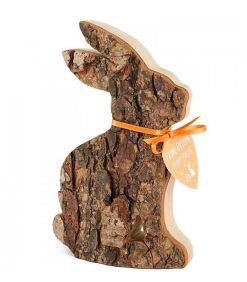 Waldfabrik Lapins En Bois De Paques | Grand Lapin En Bois Assis, 15 Cm