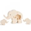 Waldfabrik Animaux En Bois | El Phant En Bois Avec Un B B L Phant, 8,5 Cm