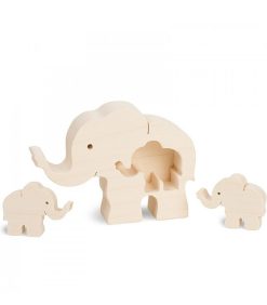 Waldfabrik Animaux En Bois | El Phant En Bois Avec Un B B L Phant, 8,5 Cm