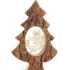 Waldfabrik Sapins En Bois | Sapin En Bois Avec Chouette Cisel E, 18,5 Cm