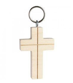 Waldfabrik Porte-Cl S En Bois | Porte-Cl S Croix En Bois Avec Croix, 5 Cm