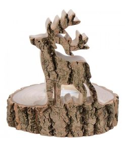 Waldfabrik Bougeoirs En Bois | Bougeoir En Bois Brame Du Cerf, 13 Cm