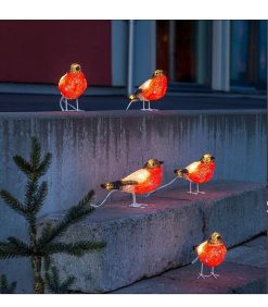 Konstsmide Oiseaux Lumineux Et Animaux Lumineux | Oiseaux Lumineux Led, 5 Rouge-Gorge