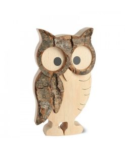 Waldfabrik Chouettes Et Hiboux En Bois | Chouette Hulotte En Bois, 11 Cm