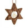 Waldfabrik D Corations En Bois Pour Sapin De No L | Etoile En Bois, Motif Cisel Hiboux, 7 Cm