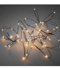 Konstsmide Guirlande Lumineuse Int Rieure Led | Guirlande Lumineuse Led Effet Gouttes, 100 Diodes Ambr Es, Fil Noir