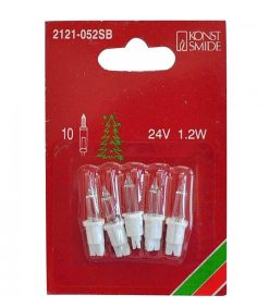 Konstsmide Ampoules Guirlandes De Rechange | 5 Ampoules De Rechange 24V, 1,2W Pour Guirlande De No L 10 Lampes