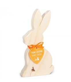 Waldfabrik Lapins En Bois De Paques | Lapin En Bois Naturel, 15 Cm