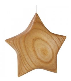 Waldfabrik D Corations En Bois Pour Sapin De No L | Etoile En Bois Poli Suspendre 7,5 Cm