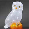 Konstsmide Oiseaux Lumineux Et Animaux Lumineux | Chouette Lumineuse Led En Acrylique, 27 Cm