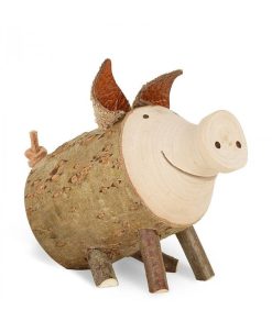 Waldfabrik Animaux En Bois | Cochon En Bois Assis, 4 Cm