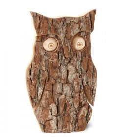 Waldfabrik Chouettes Et Hiboux En Bois | Hibou En Bois D' Corce, 16 Cm