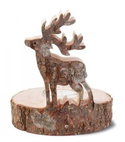 Waldfabrik Bougeoirs En Bois | Bougeoir En Bois Brame Du Cerf, 13 Cm