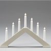 Konstsmide Chandeliers De No L 7 Branches | Chandelier Scandinave En Bois, Laqu Beige Mat