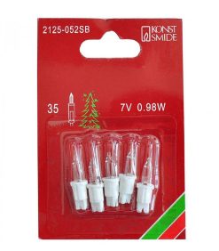 Konstsmide Ampoules Guirlandes De Rechange | 5 Ampoules De Rechange 7 V, 0,98 W Pour Guirlande De No L 35 Lampes