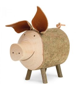 Waldfabrik Animaux En Bois | Gros Cochon En Bois, 9 Cm