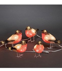 Konstsmide Oiseaux Lumineux Et Animaux Lumineux | Oiseaux Lumineux Led, 5 Rouge-Gorge